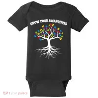 Grow Your Awareness Tree Roots Baby Bodysuit thumb 0