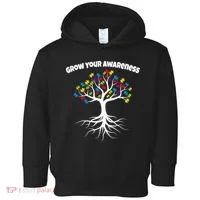 Grow Your Awareness Tree Roots Toddler Hoodie thumb 0