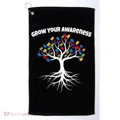 Grow Your Awareness Tree Roots Golf Towel