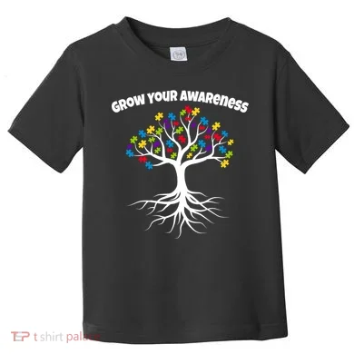 Grow Your Awareness Tree Roots Toddler T-Shirt