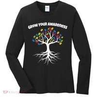 Grow Your Awareness Tree Roots Women's Long Sleeve Shirt thumb 0