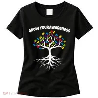 Grow Your Awareness Tree Roots Women's T-Shirt thumb 0