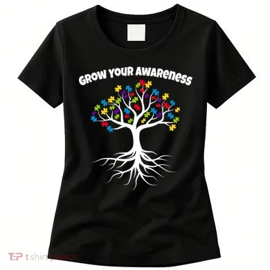 Grow Your Awareness Tree Roots Women's T-Shirt