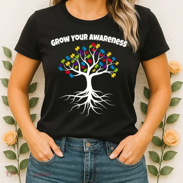 Grow Your Awareness Tree Roots Women's T-Shirt