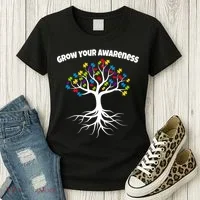 Grow Your Awareness Tree Roots Women's T-Shirt thumb 3