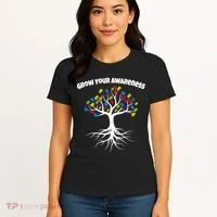 Grow Your Awareness Tree Roots Women's T-Shirt thumb 4