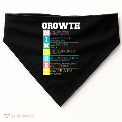 Growth New Mindset And Resolution  USA-Made Doggie Bandana