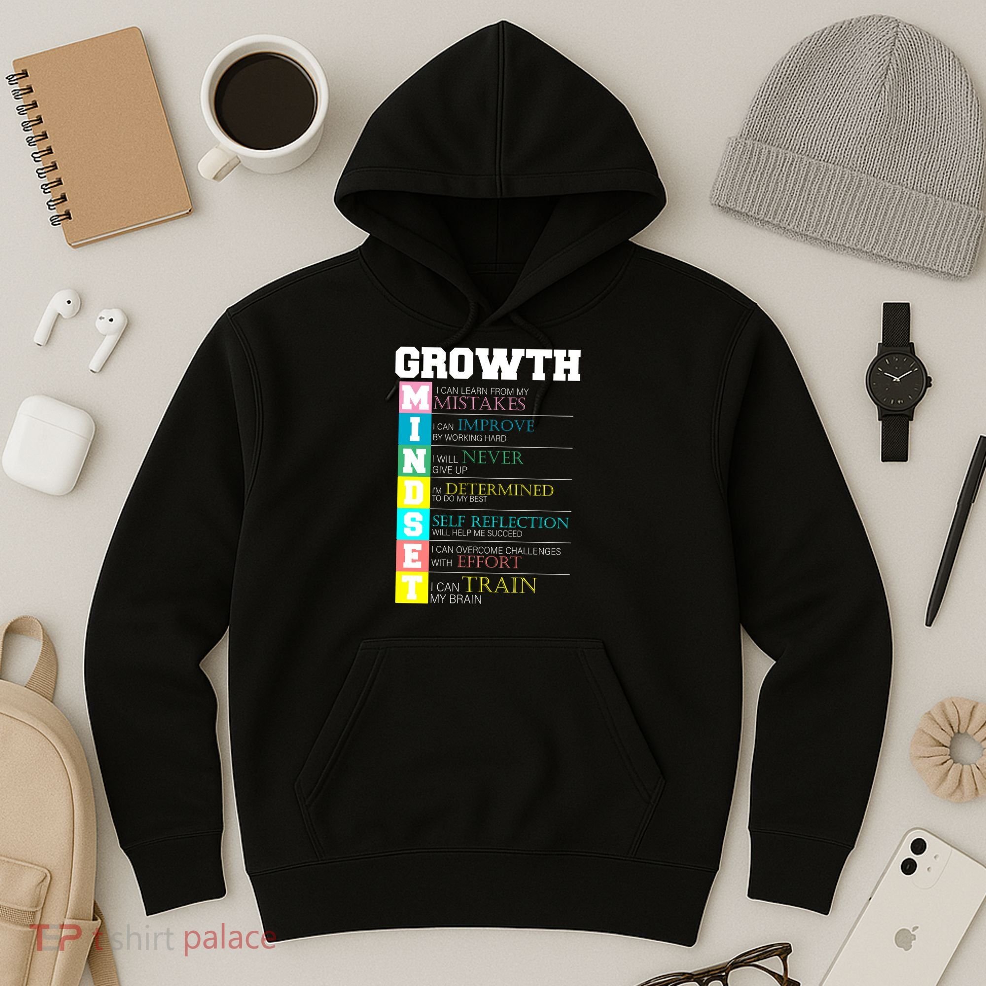 Growth New Mindset And Resolution  Hoodie