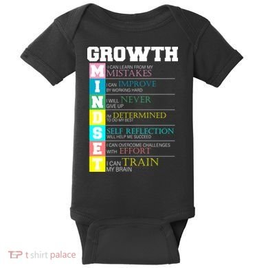 Growth New Mindset And Resolution  Baby Bodysuit