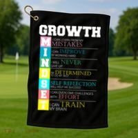 Growth New Mindset And Resolution  Golf Towel thumb 1