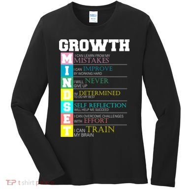 Growth New Mindset And Resolution  Women's Long Sleeve Shirt