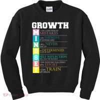 Growth New Mindset And Resolution  Kids Sweatshirt thumb 0