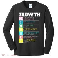Growth New Mindset And Resolution  Kids Long Sleeve Shirt thumb 0