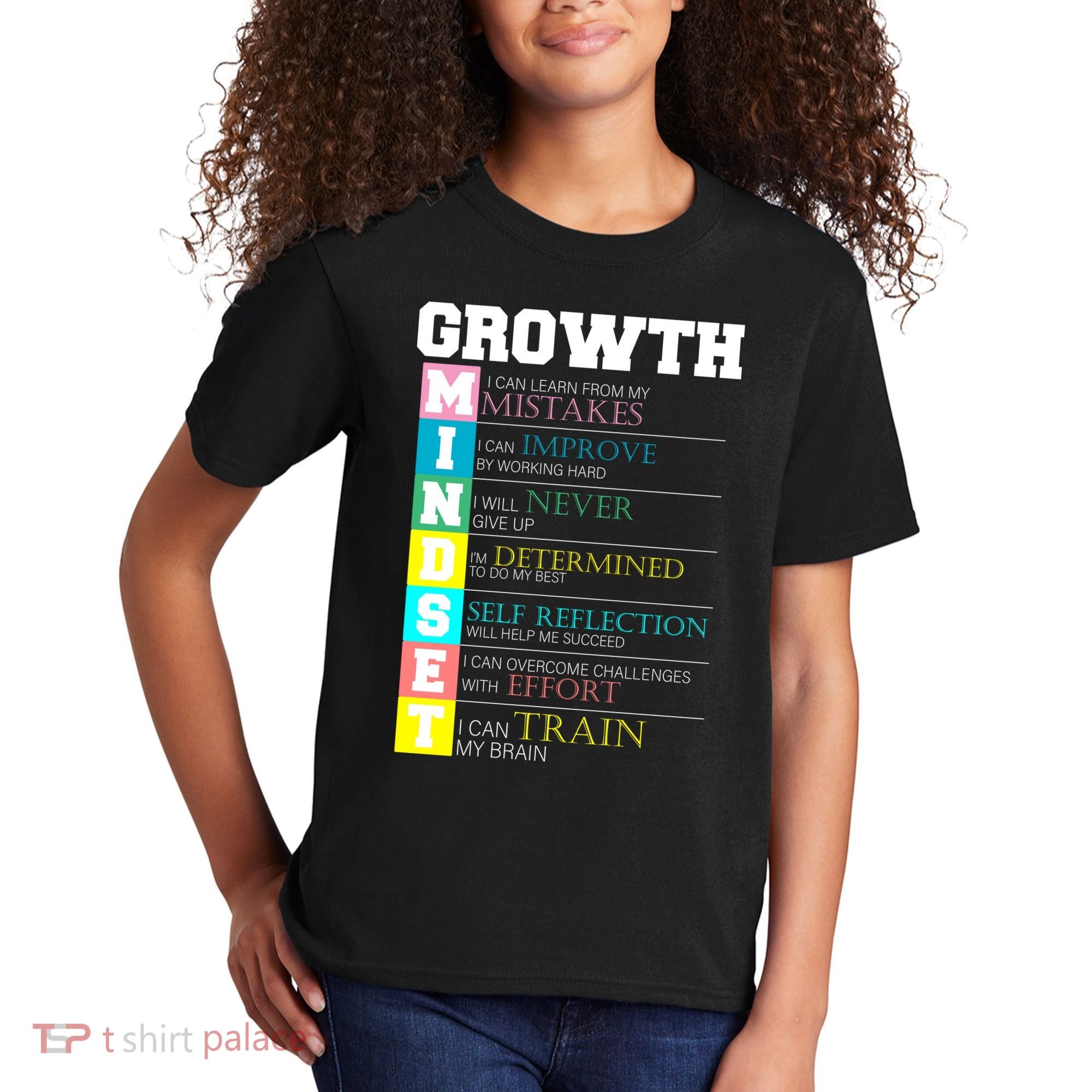 Growth New Mindset And Resolution  Kids T-Shirt