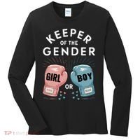 Gender Reveal Party Keeper Of Gender Boxing Women's Long Sleeve Shirt thumb 0