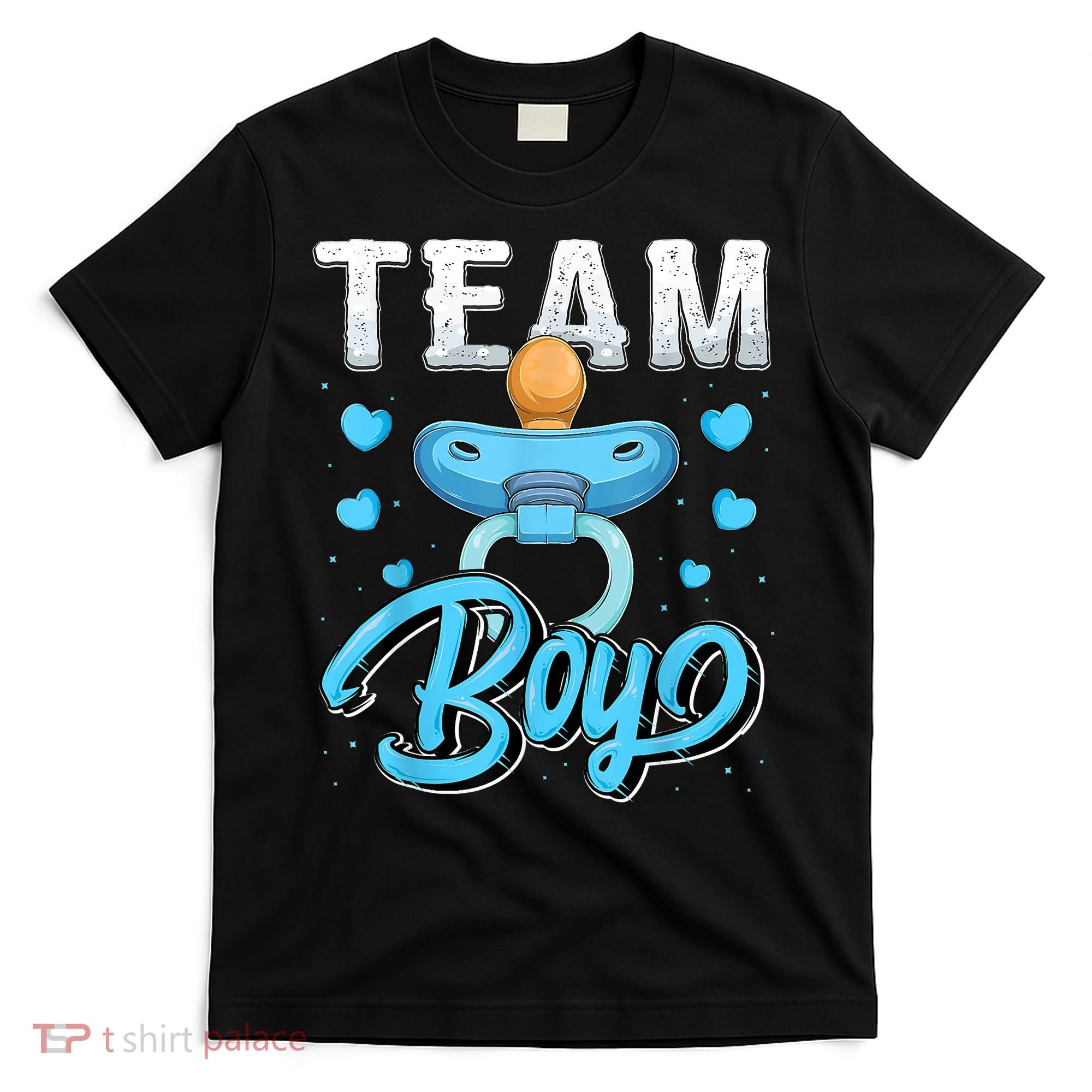 Gender Reveal Party Team Boy Baby Shower Matching Family Set T-Shirt