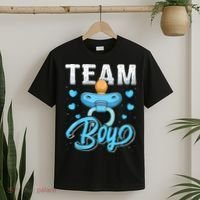Gender Reveal Party Team Boy Baby Shower Matching Family Set T-Shirt thumb 2
