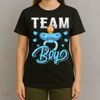 Gender Reveal Party Team Boy Baby Shower Matching Family Set T-Shirt thumb 4