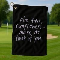 Giant Rooks Pink Skies Golf Towel thumb 1