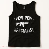 Gun Rifle Pew Pew Specialist Tank Top thumb 2