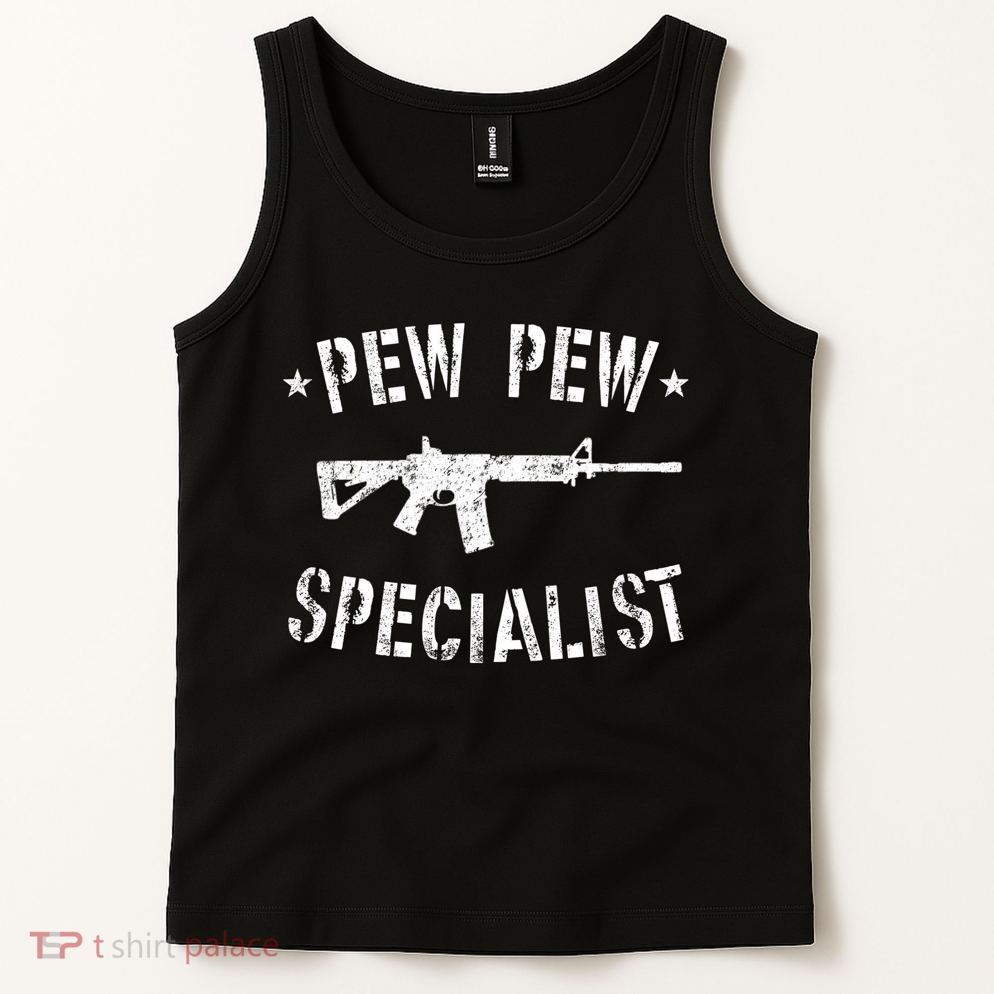 Gun Rifle Pew Pew Specialist Tank Top