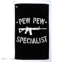 Gun Rifle Pew Pew Specialist Golf Towel thumb 0