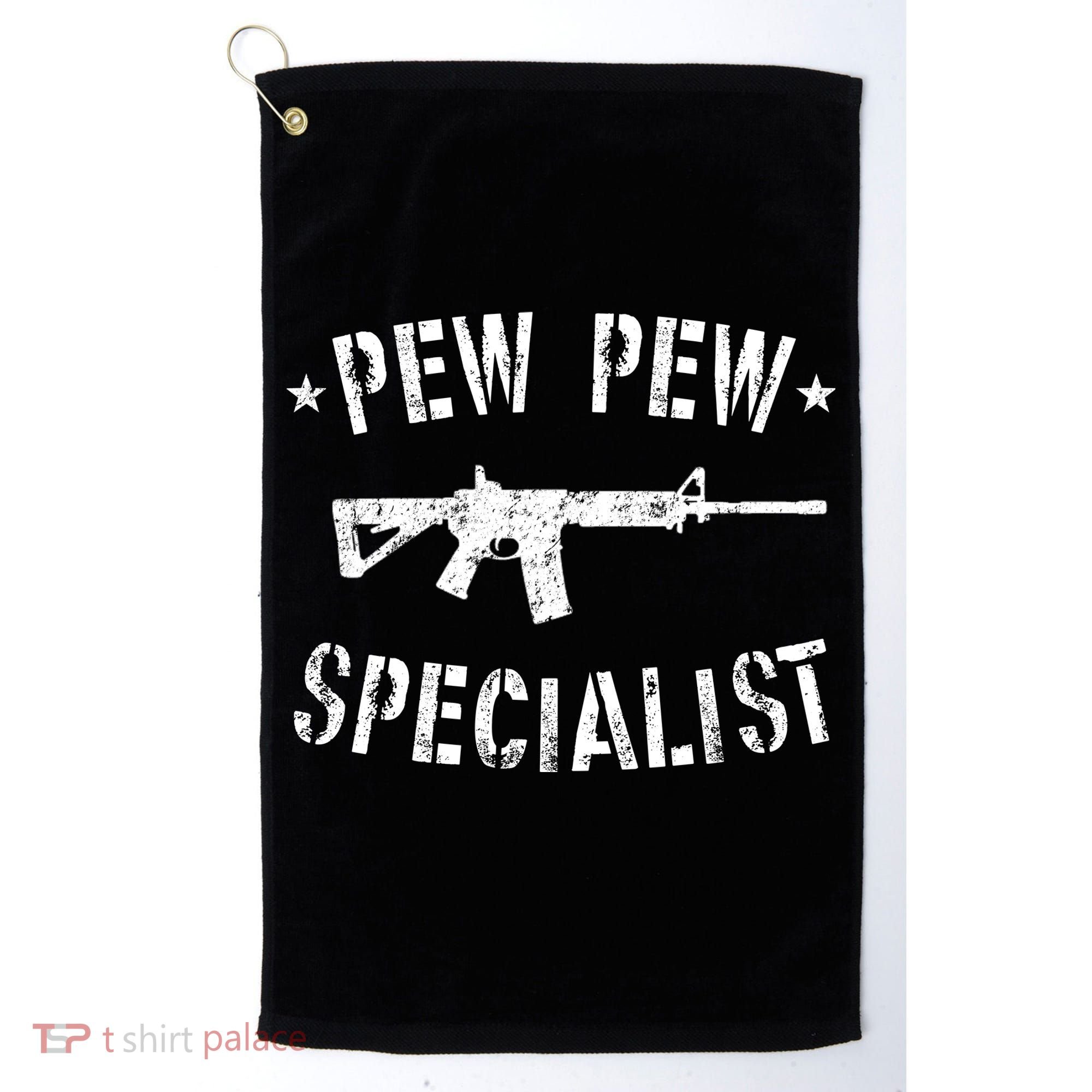 Gun Rifle Pew Pew Specialist Golf Towel
