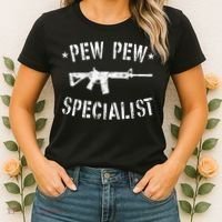 Gun Rifle Pew Pew Specialist Women's T-Shirt thumb 2