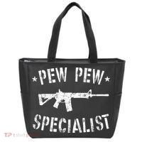 Gun Rifle Pew Pew Specialist Tote Bag thumb 0
