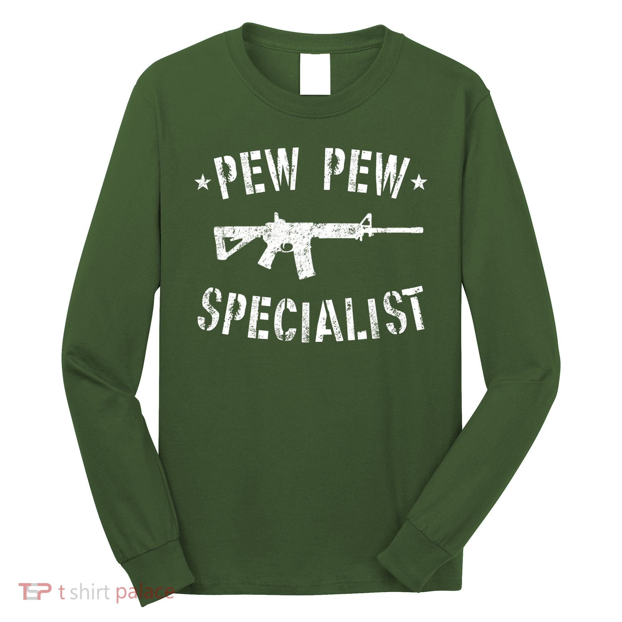 Gun Rifle Pew Pew Specialist Long Sleeve Shirt