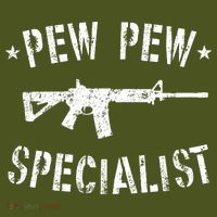 Gun Rifle Pew Pew Specialist Long Sleeve Shirt thumb 2