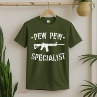 Gun Rifle Pew Pew Specialist T-Shirt thumb 2