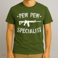 Gun Rifle Pew Pew Specialist T-Shirt thumb 3