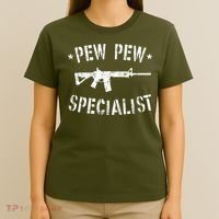 Gun Rifle Pew Pew Specialist T-Shirt thumb 4