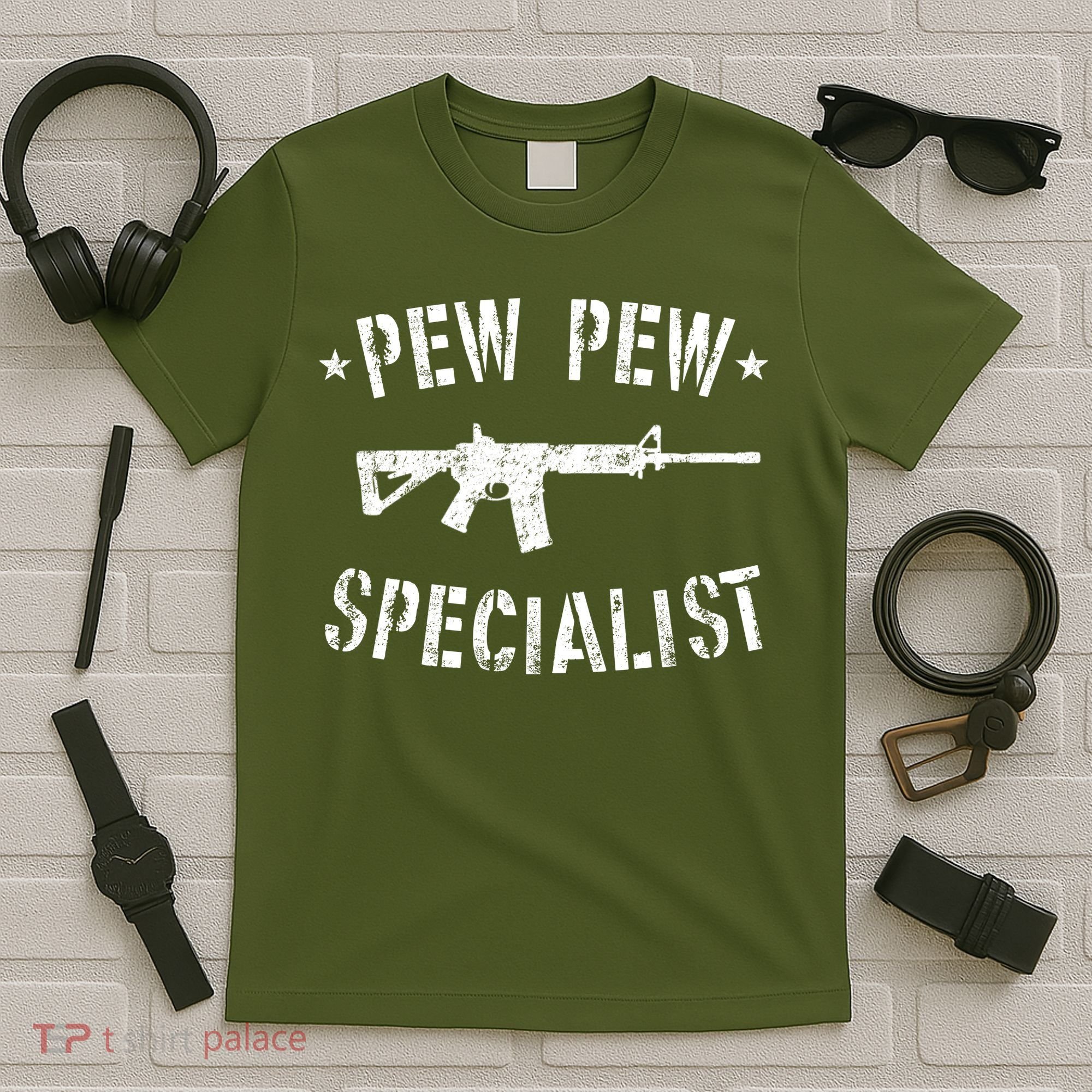 Gun Rifle Pew Pew Specialist T-Shirt