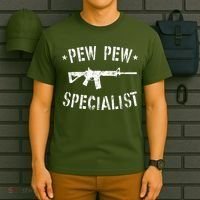 Gun Rifle Pew Pew Specialist T-Shirt thumb 6