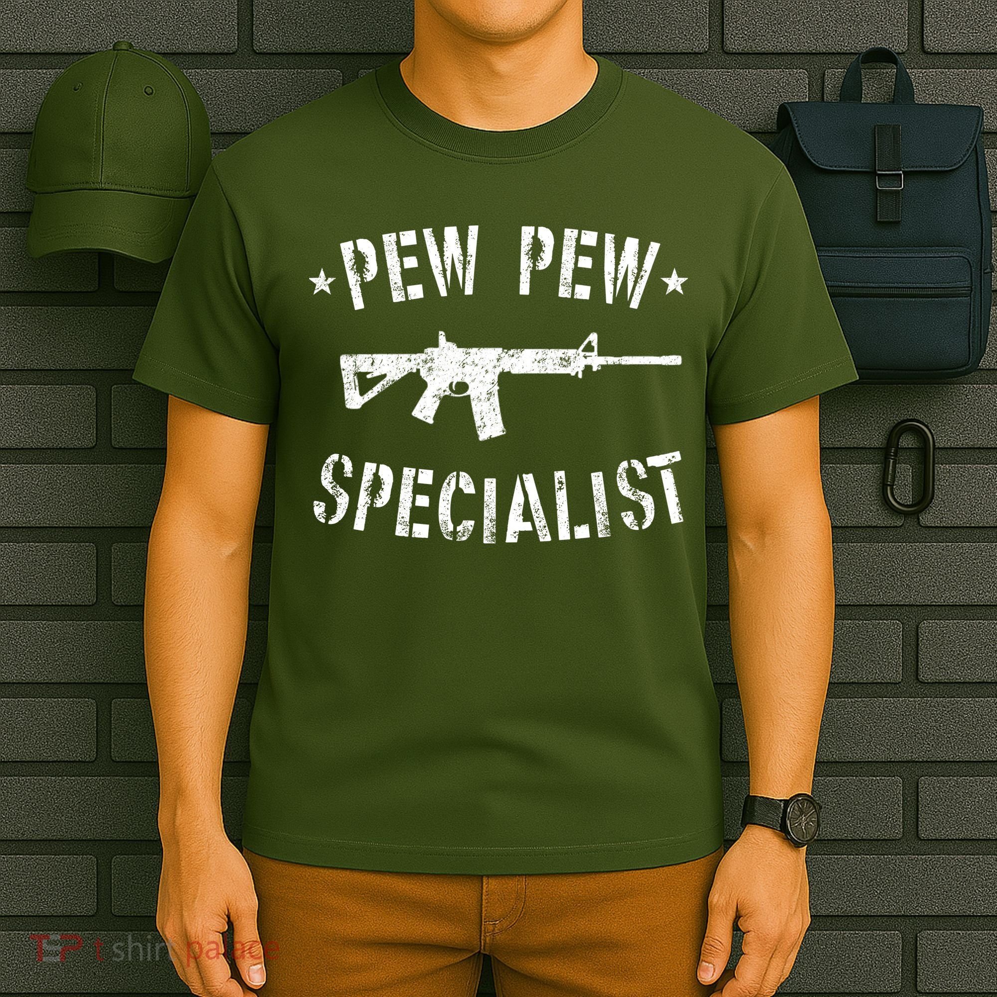 Gun Rifle Pew Pew Specialist T-Shirt