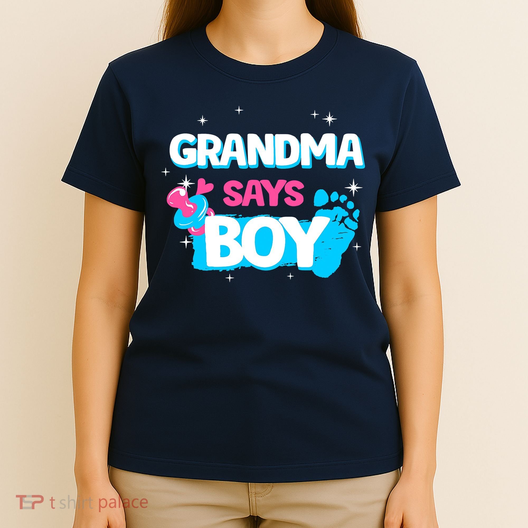 Gender Reveal Party Grandma Says Boy Team Boy T-Shirt
