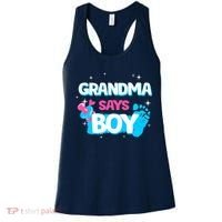 Gender Reveal Party Grandma Says Boy Team Boy Women's Tank Top thumb 0