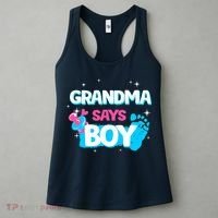 Gender Reveal Party Grandma Says Boy Team Boy Women's Tank Top thumb 3