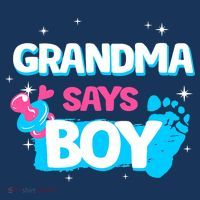 Gender Reveal Party Grandma Says Boy Team Boy Visor thumb 3