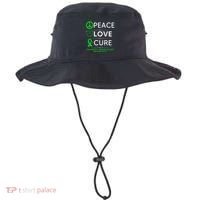 Green Ribbon Peace Cure Traumatic Brain Injury Awareness Bucket Hat thumb 0