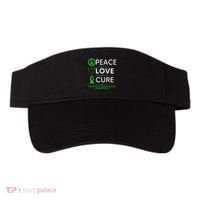Green Ribbon Peace Cure Traumatic Brain Injury Awareness Visor thumb 0