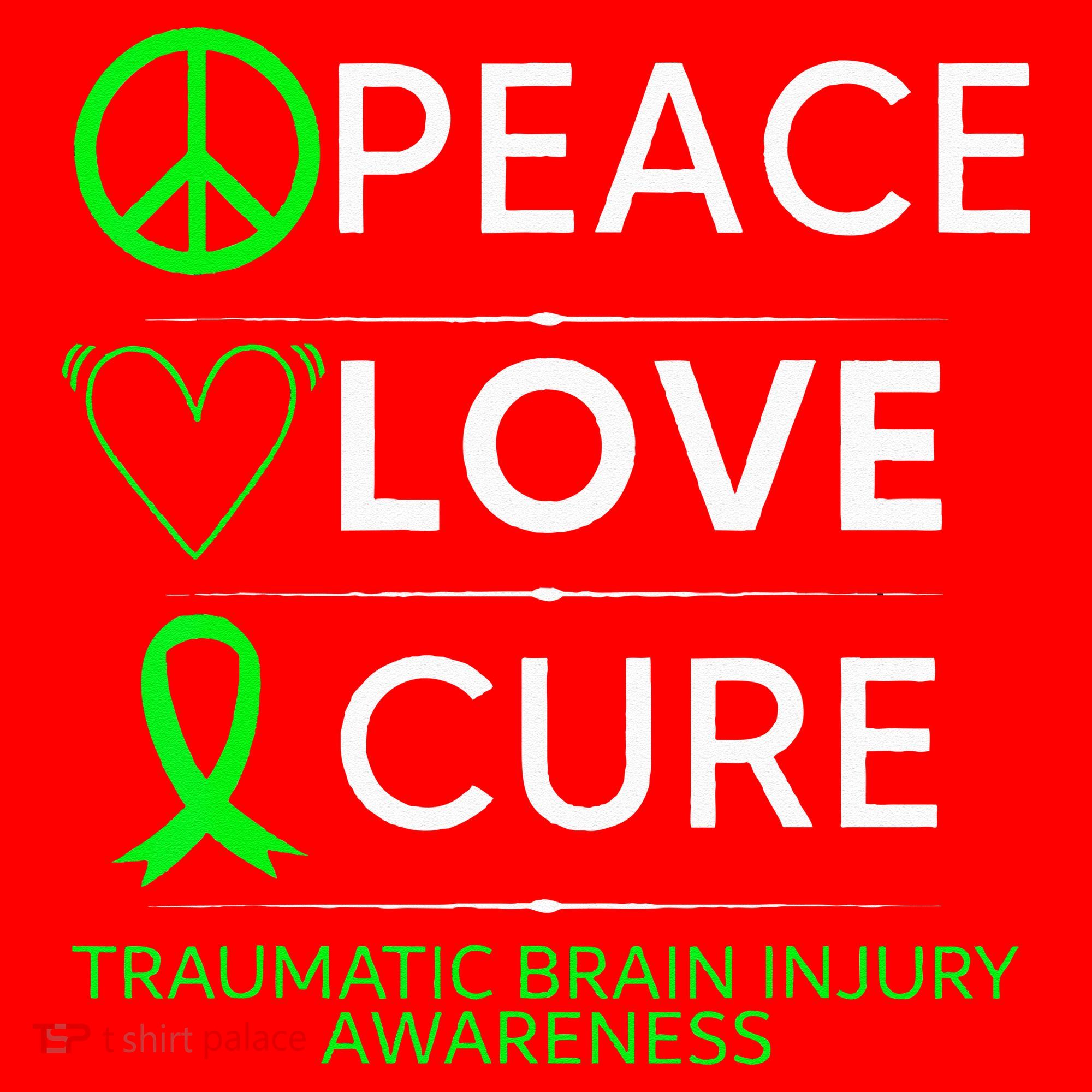 Green Ribbon Peace Cure Traumatic Brain Injury Awareness Santa Hat