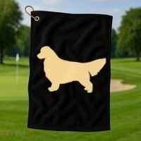 Golden Retriever Premium Golf Towel thumb 1