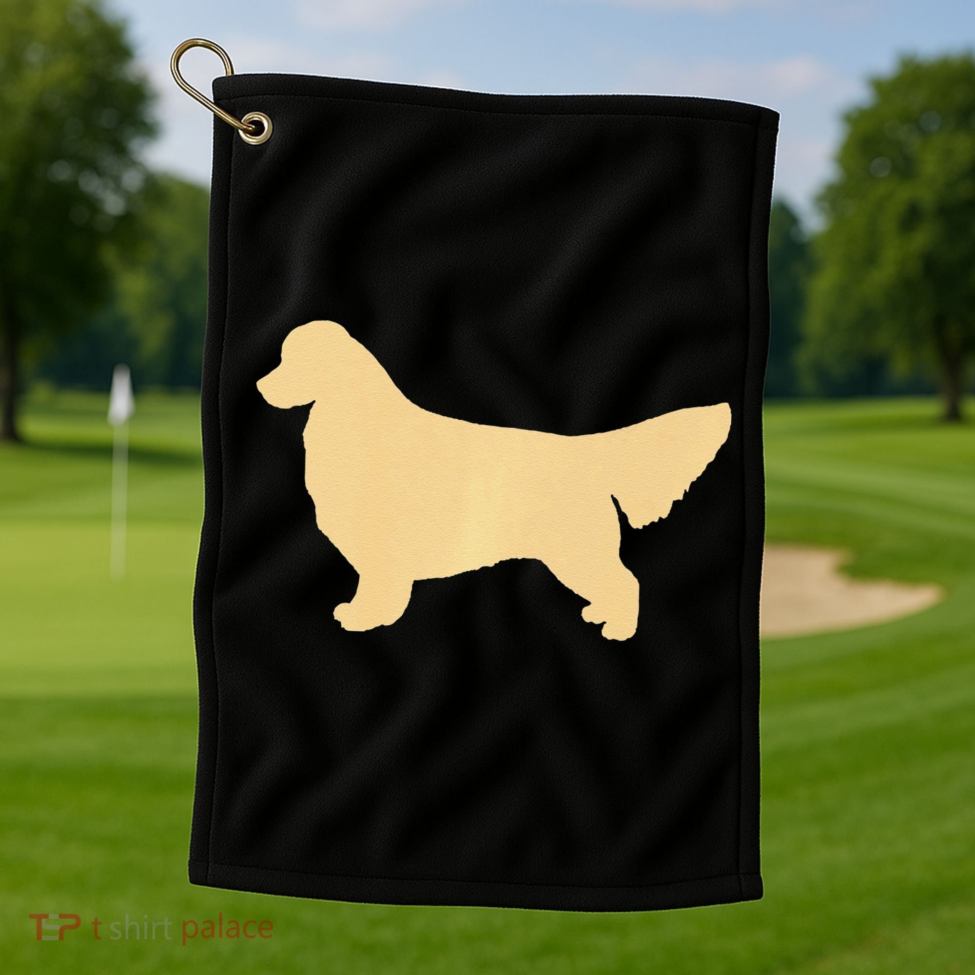 Golden Retriever Premium Golf Towel