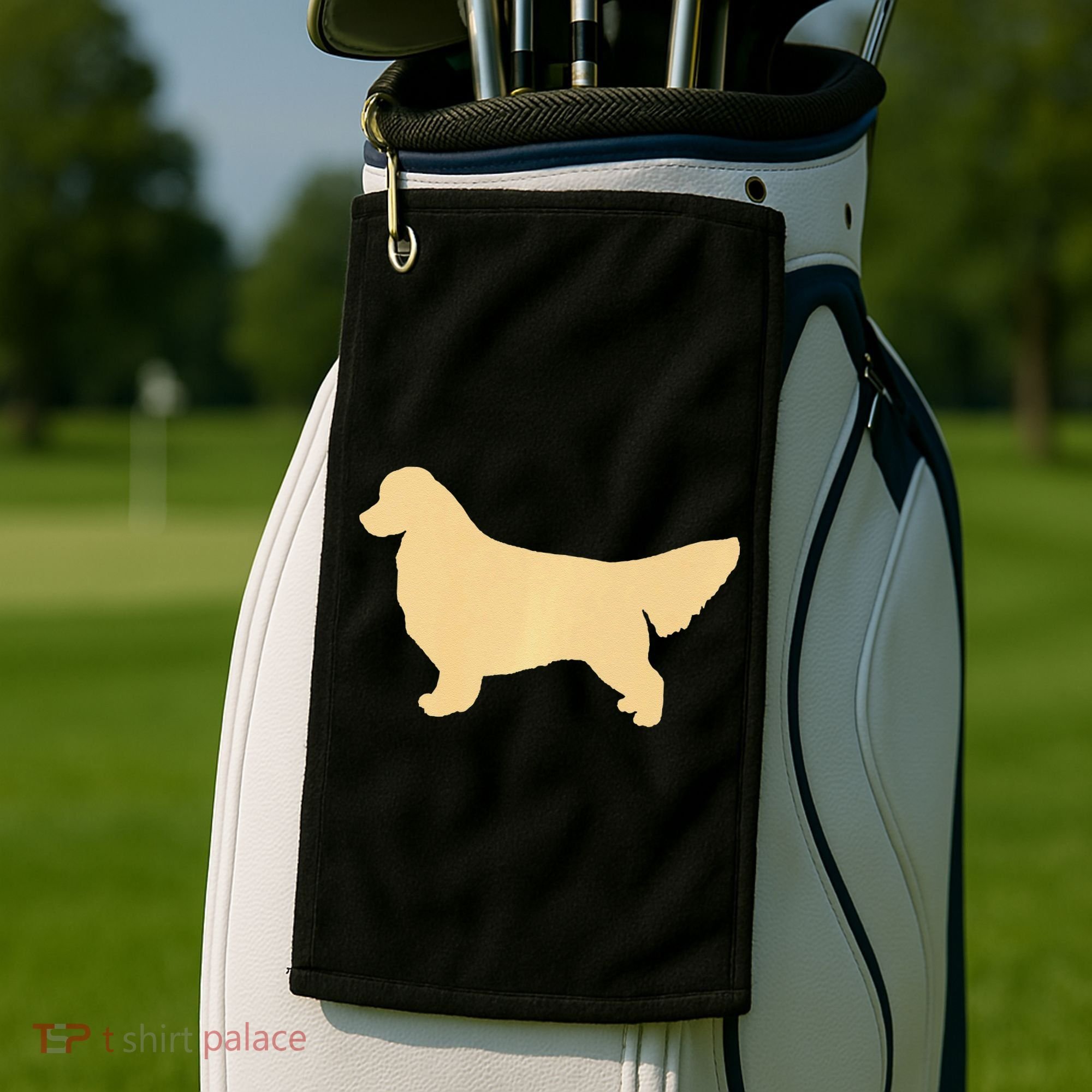Golden Retriever Premium Golf Towel