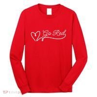 Go Red Pulse Heart Disease Awareness Long Sleeve Shirt thumb 0