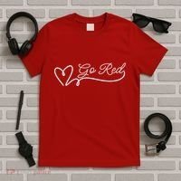 Go Red Pulse Heart Disease Awareness T-Shirt thumb 5