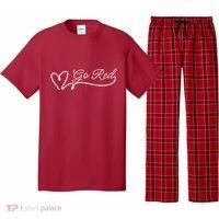 Go Red Pulse Heart Disease Awareness Pajama Set thumb 0